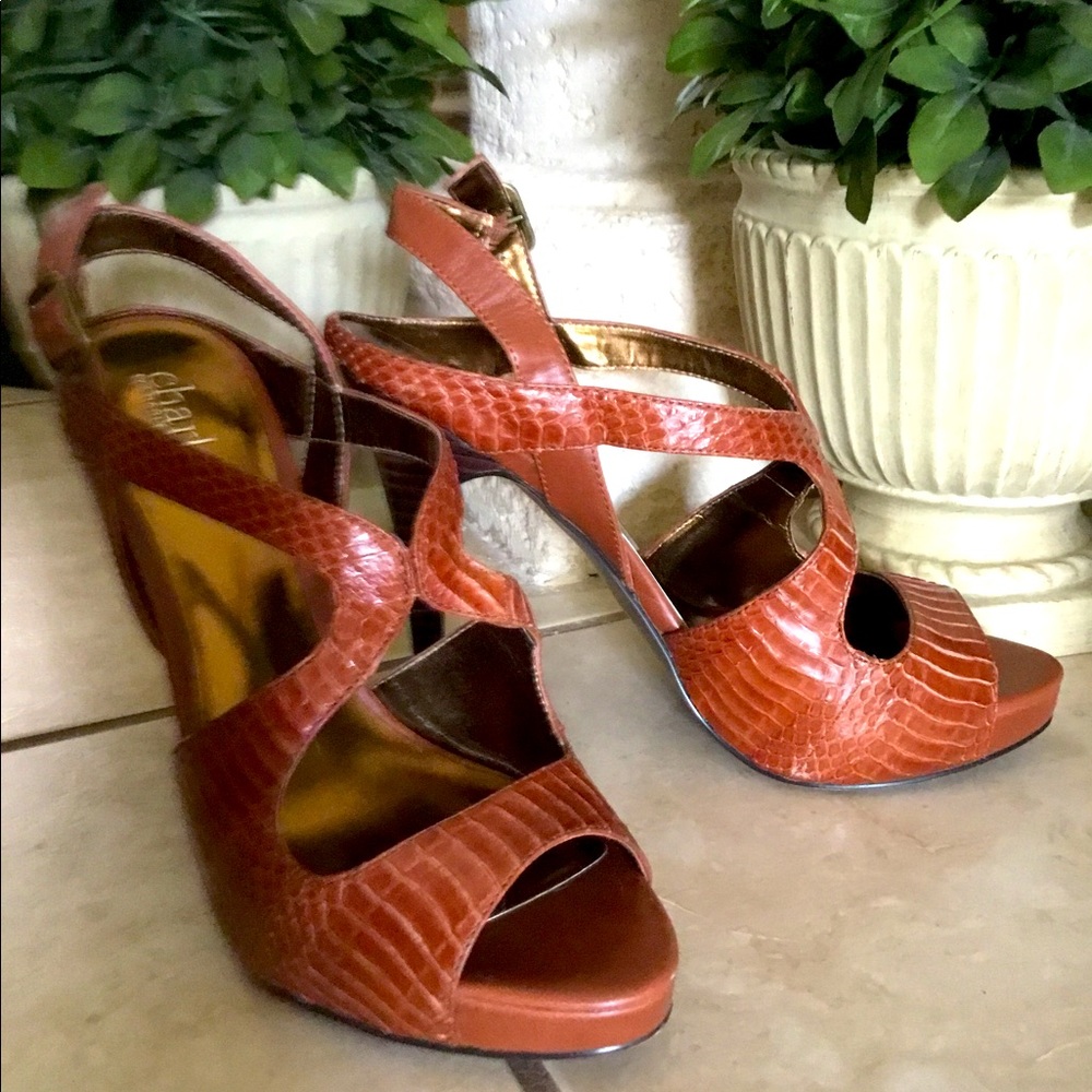 Charles David Tan/Rust Platform Heel - image 2